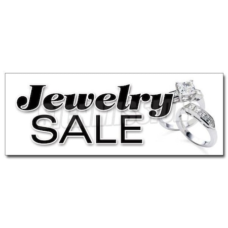 JEWELRY SALE DECAL Sticker Store Jeweler Lot Estate Pawn Shop Gold Silver